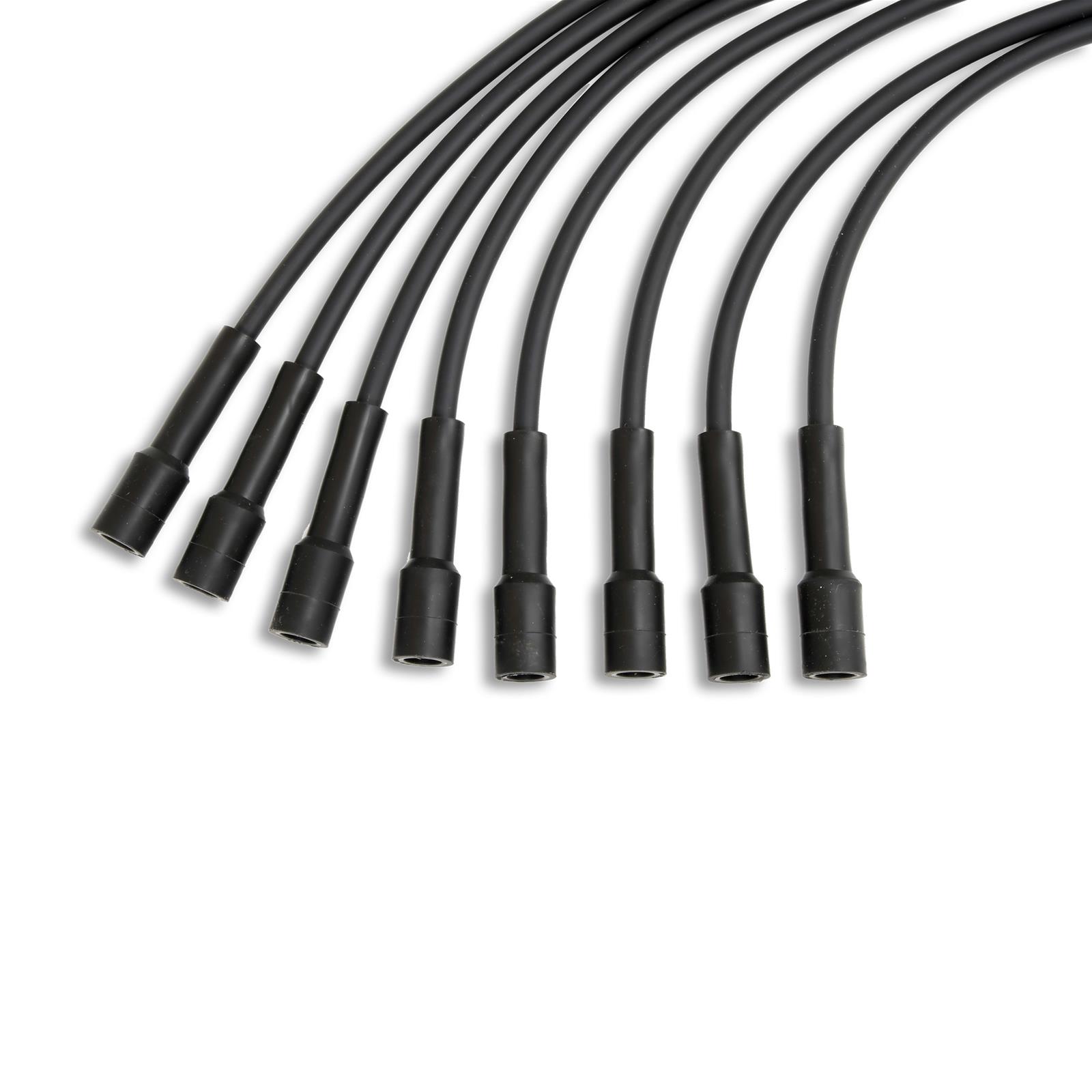 PerTronix Flame-Thrower 7mm Stock Look Spark Plug Wire Sets 708105 Wires, Flame-Thrower, Spiral Core, 7mm, Black, Straight Boots, GM/Ford/Mopar, V8, Set thumbnail 2