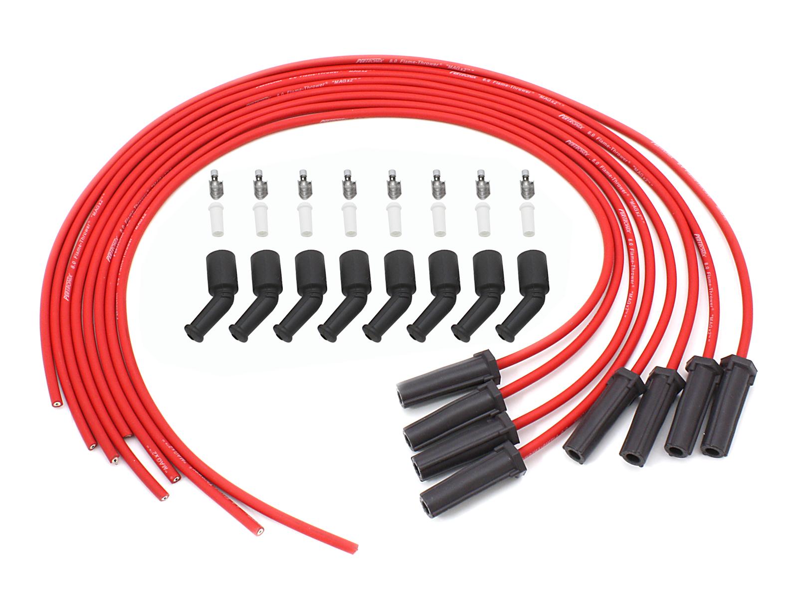 PerTronix 818480 PerTronix FlameThrower Spark Plug Wire Sets Summit Racing