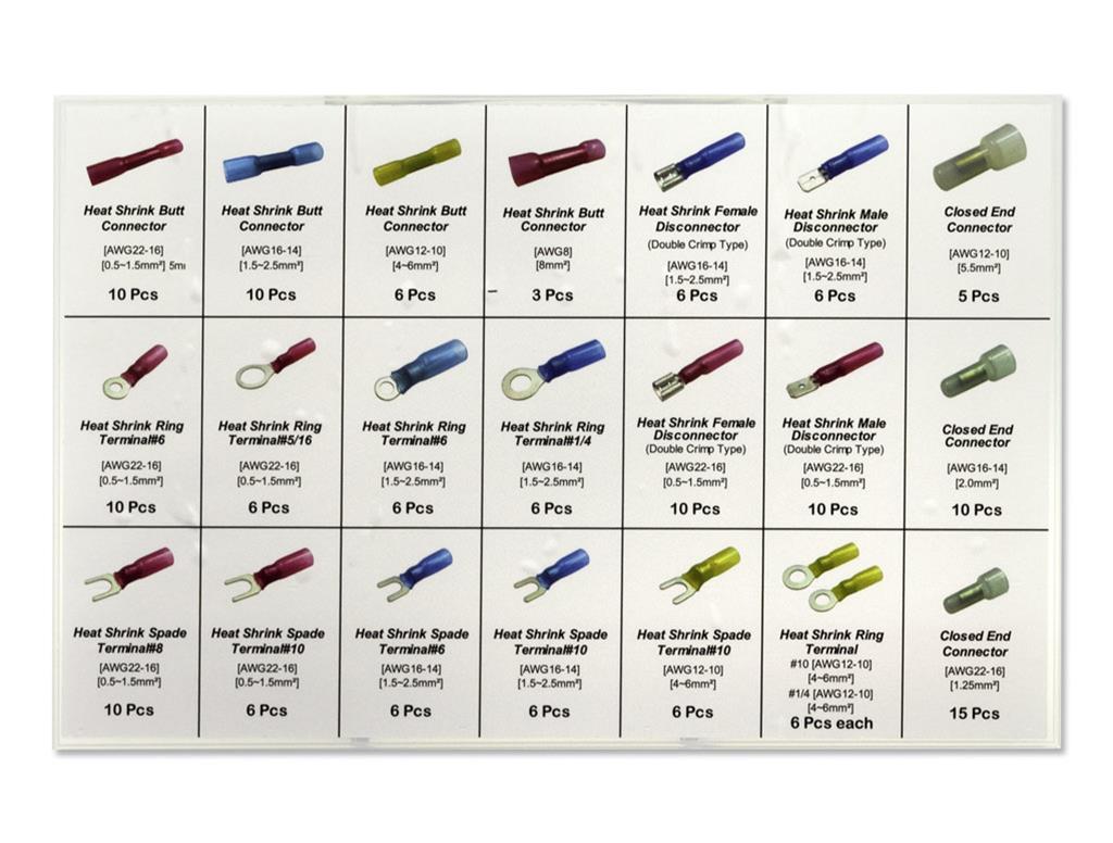 PerTronix Terminal Kits A2011 Solderless Kit, with Heat Shrink Ends, Case Included, Kit