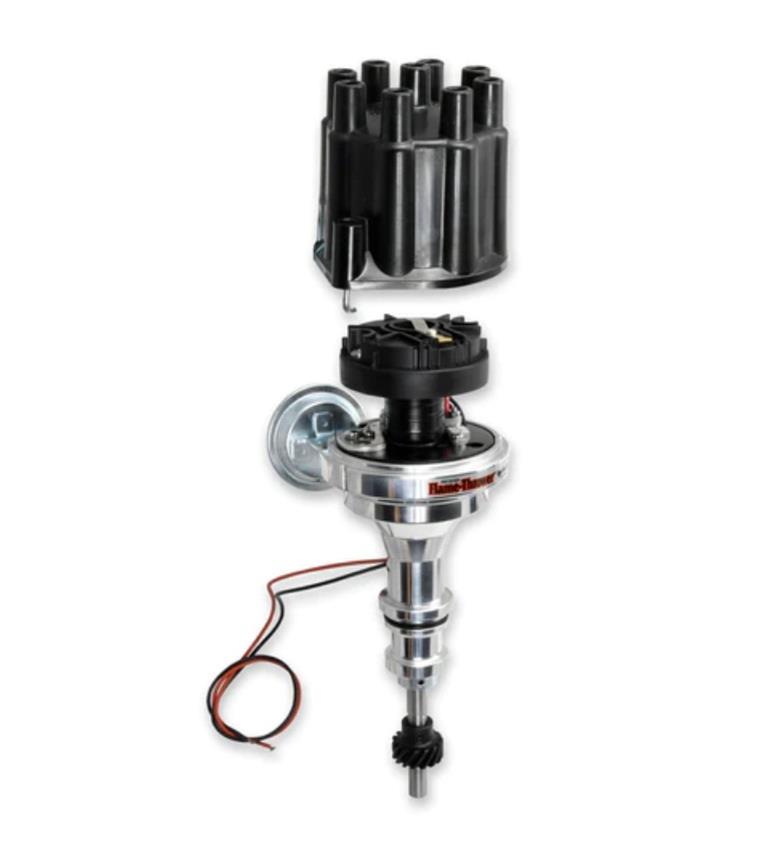 PerTronix Flame-Thrower Plug and Play Billet Distributors with Ignitor II® Module D130700 Distributor, Play, Hall Effect, Vacuum Advance, .500 in. Shaft, Black Cap, Ford, Small Block, Each thumbnail 3