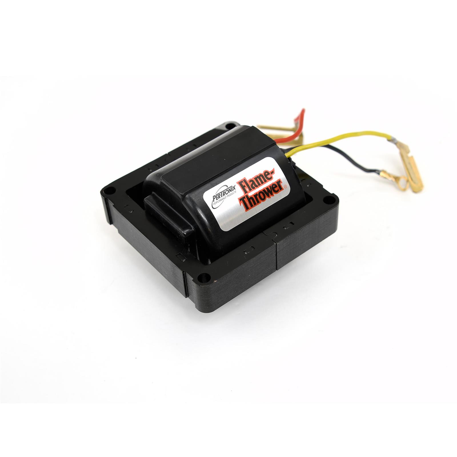 PerTronix Flame-Thrower HEI and TFI Ignition Coils D3000 Coil, E-Core, In-Cap, Epoxy, Black, 50,000 V, GM, Yellow Wire, Each thumbnail 2