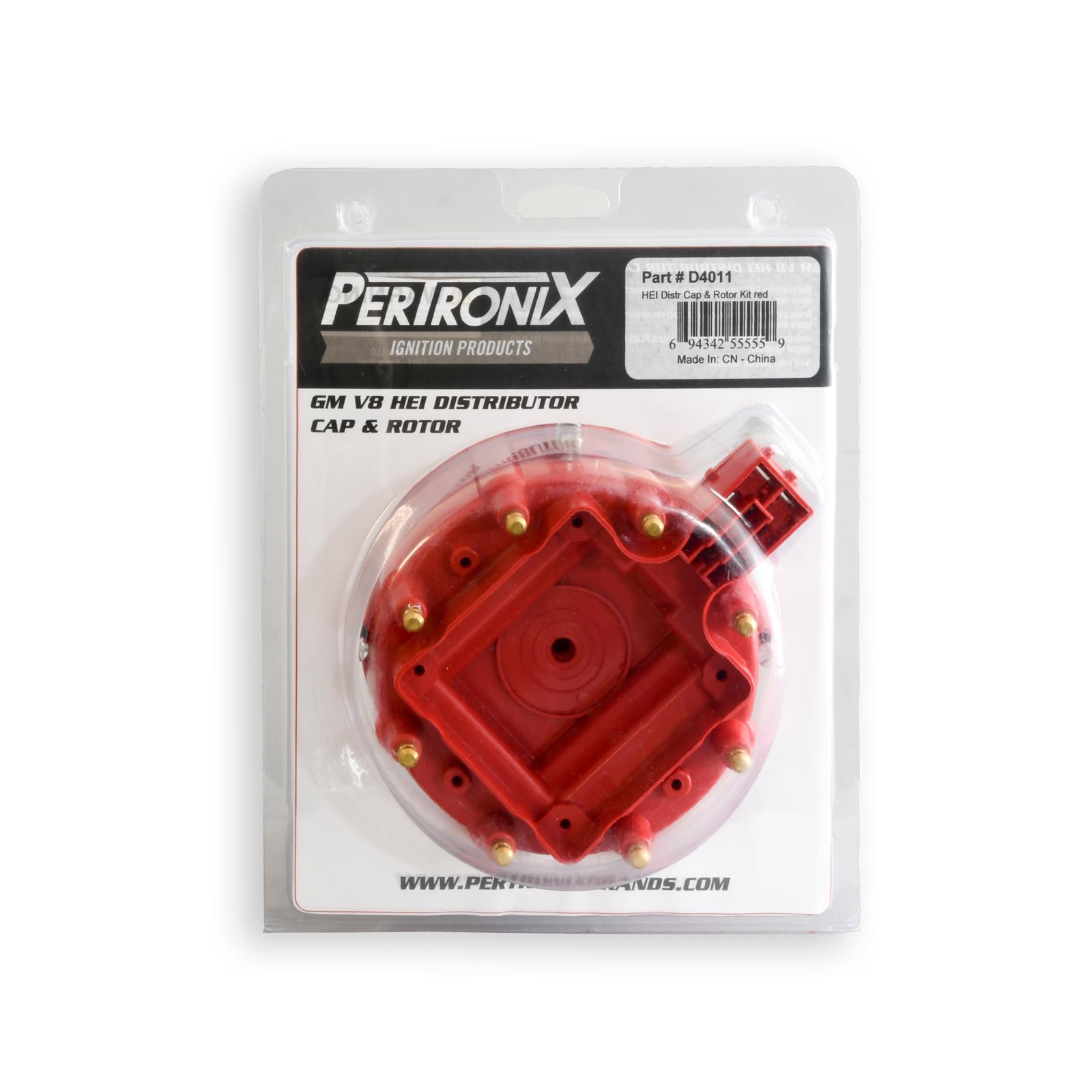 PerTronix Distributor Cap and Rotor Kits D4011 Kits, HEI Distr & Kit red thumbnail 2