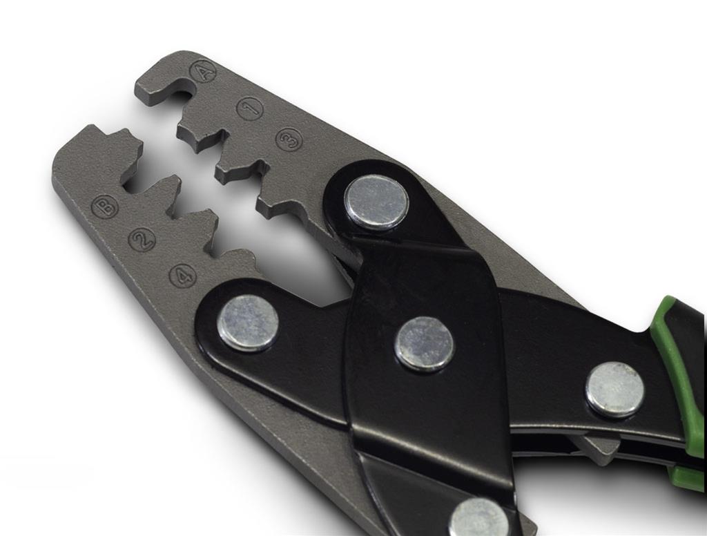 PerTronix Crimping Pliers T3006 Wire Tool, Steel, Black Oxide, Plastic Handle, Black/Green, Delphi Weather Pack, 22-14 Gauge, Each thumbnail 2