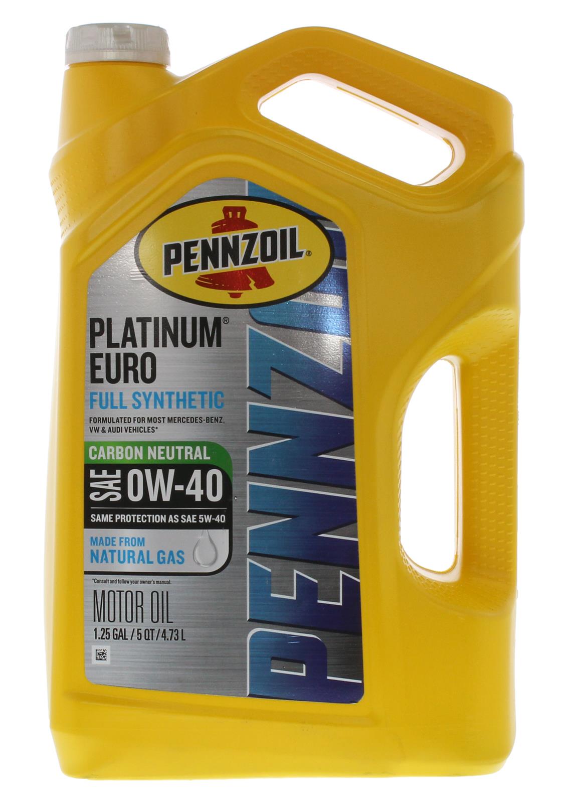 Pennzoil 550051111 Pennzoil Platinum Euro Motor Oil with PurePlus