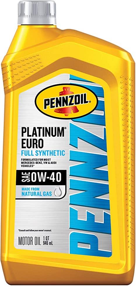 Pennzoil 550051113 Pennzoil Platinum Euro Motor Oil With PurePlus ...