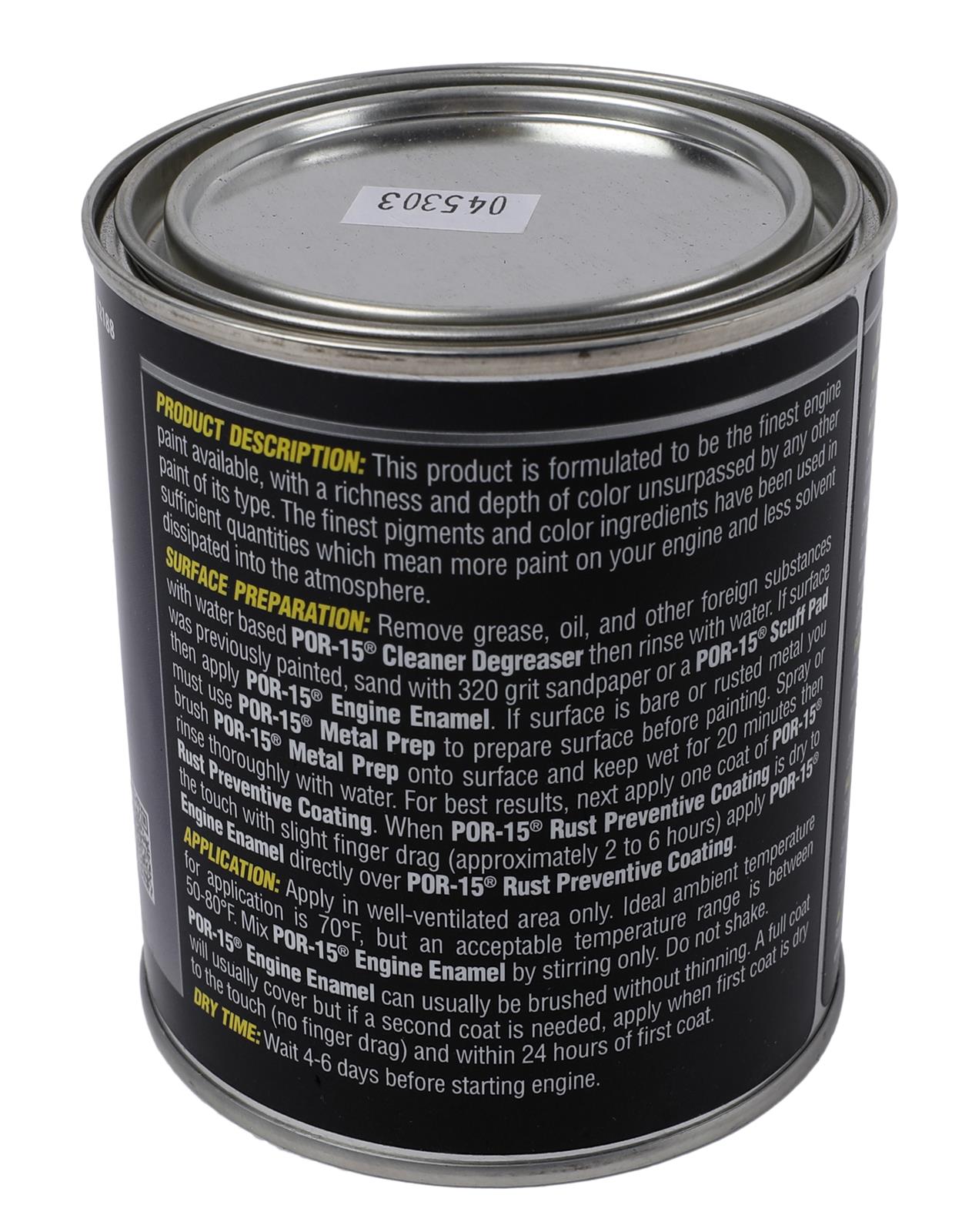 P.O.R.-15 42188 POR-15 Engine Enamels | Summit Racing