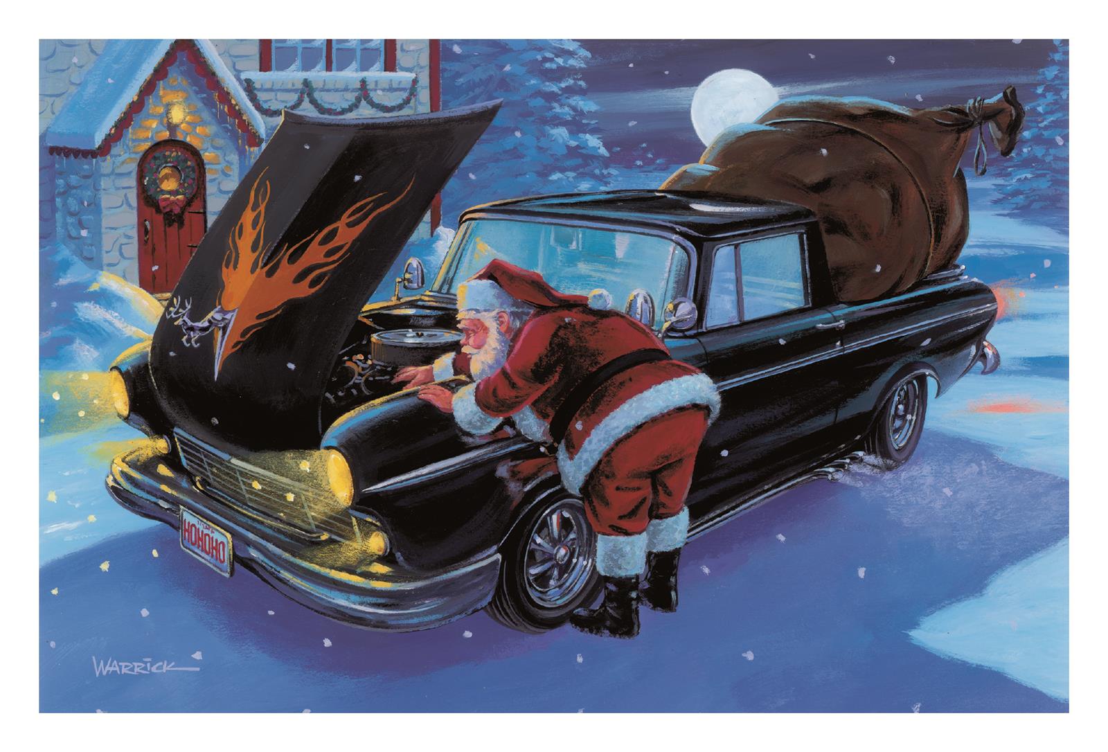 Summit Gifts CC10799 Santa's Under the Hood Christmas Cards--Set of 10 ...