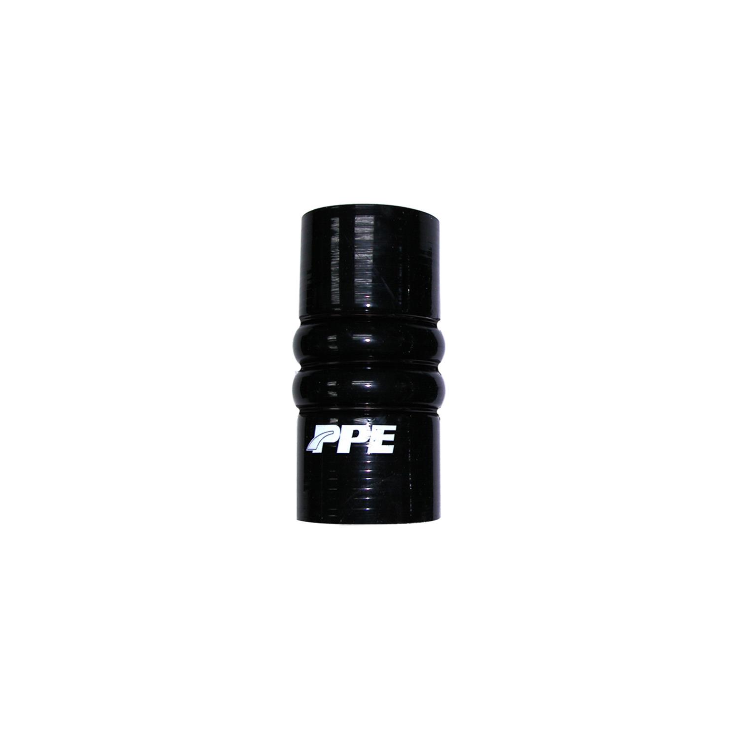 Pacific Performance Engineering Silicone Tubing Couplers 115901000 Coupler, Straight, Silicone, Black, 2.500 in. Inlet/Outlet Diameter, 6.250 in. Length, Each