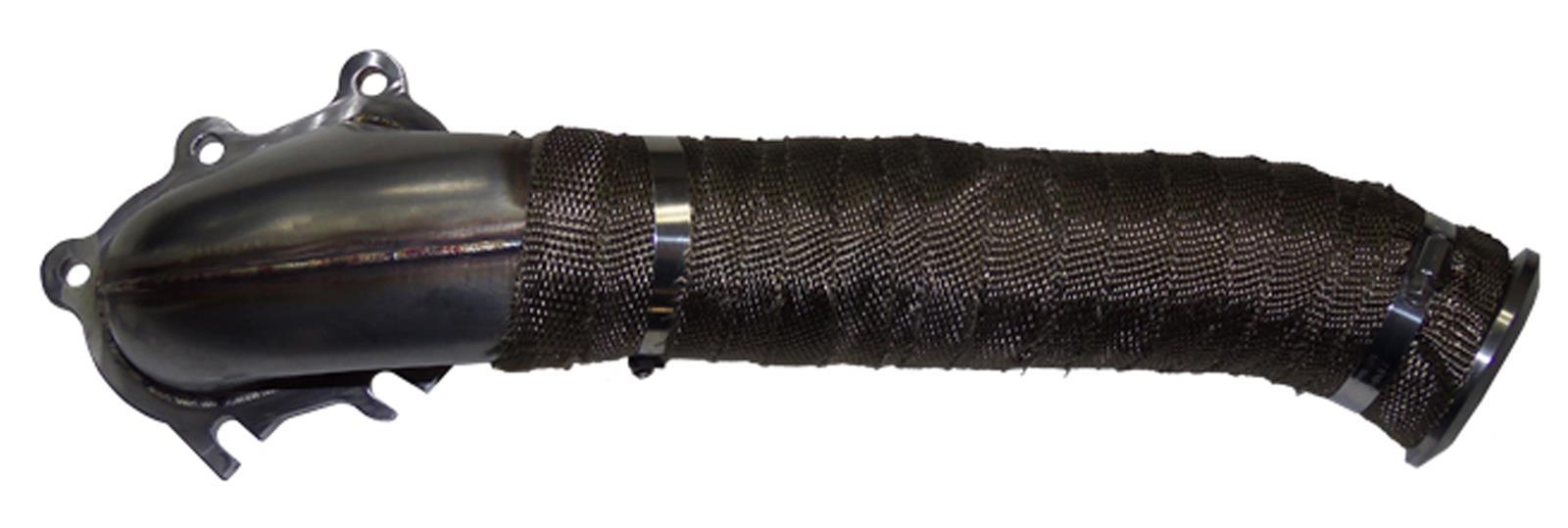 Pacific Performance Engineering Exhaust Downpipes 117000400 Downpipe, Exhaust, 304 Stainless, Natural, 3 in. Outlet, PPE Titanium Wrap, Chevy, GMC, 6.6L, LB7, Federal Emissions, Each thumbnail 5