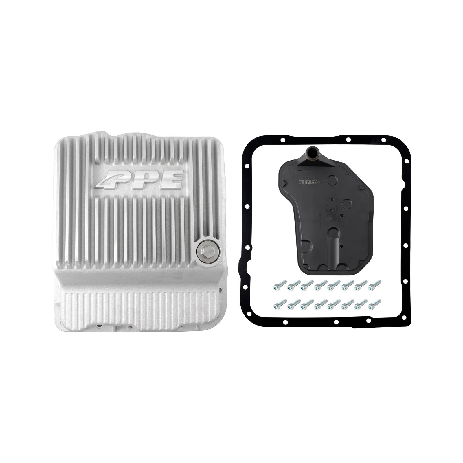 panpanページ　①×4点 aFe POWER Street Series Transmission Pan Raw w/ Machined Fins