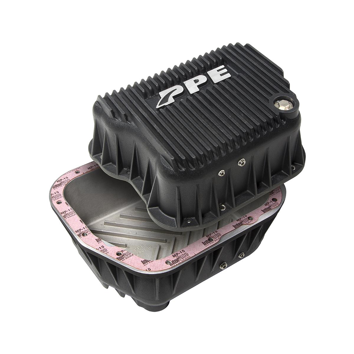 Pacific Performance Engineering Heavy-Duty Transmission Pans 228051020 Pan, Deep, Aluminum, Black, 4 qt. Capacity Increase, Chrysler, Dodge, Plymouth, Each
