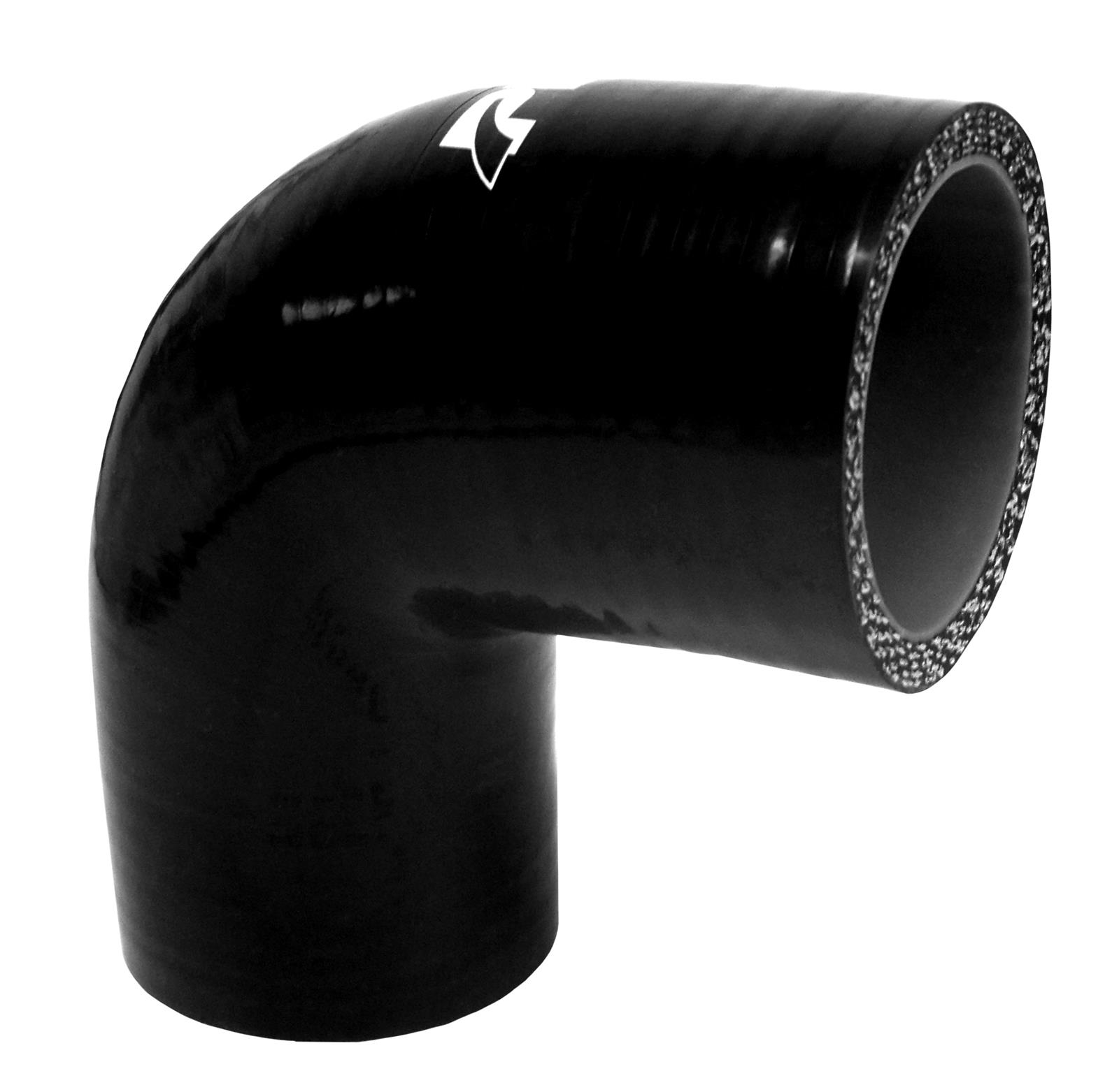 Pacific Performance Engineering Silicone Tubing Couplers 515202090 Coupler, 90 degree Elbow, Silicone, Black, 2.000 in. Inlet/Outlet Diameter, Each