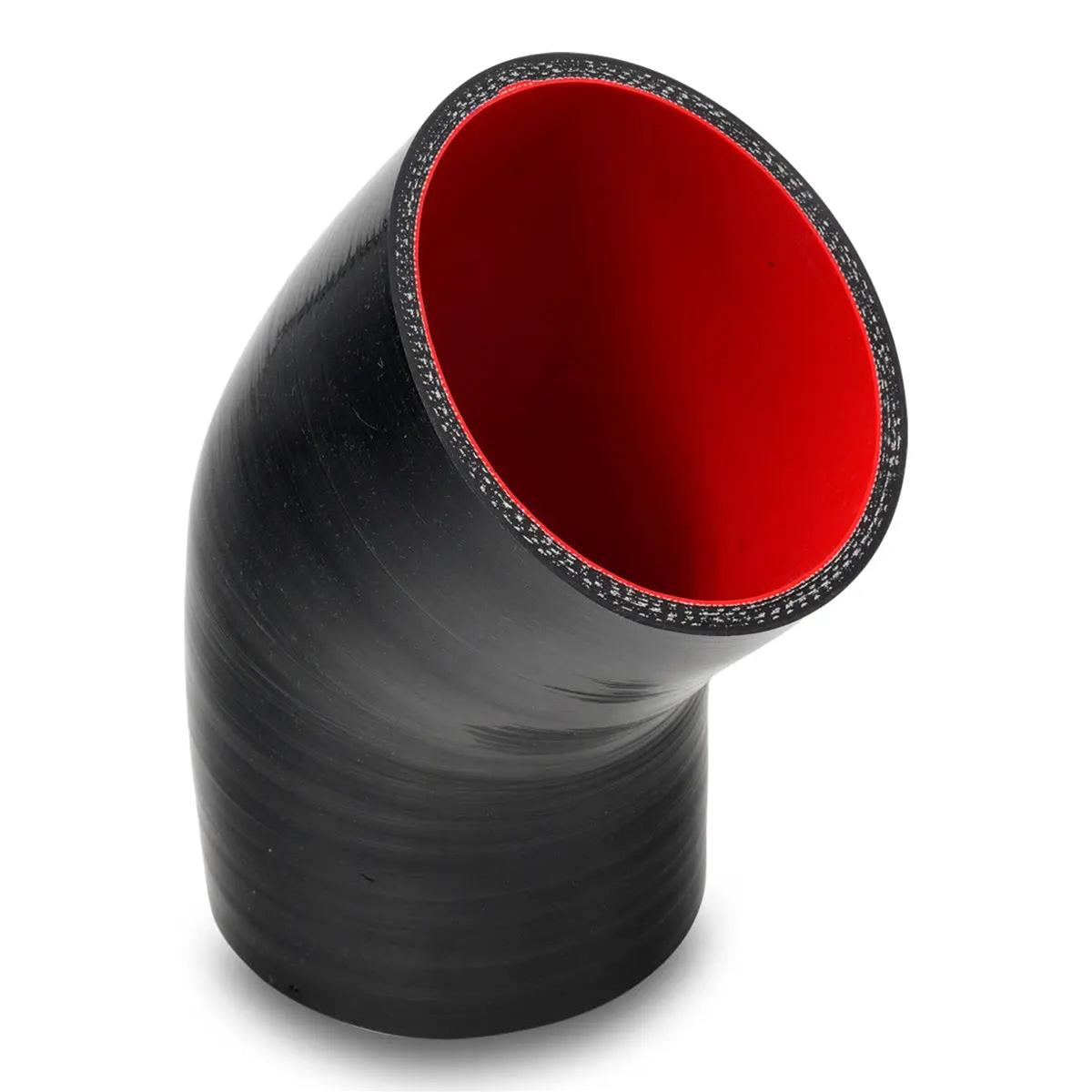 Pacific Performance Engineering Silicone Tubing Couplers 515303045 Coupler, 45 Degree Elbow, Silicone, Black, 3.000 in. ID, 3.000 in. OD, 5.000 in. Length, Each