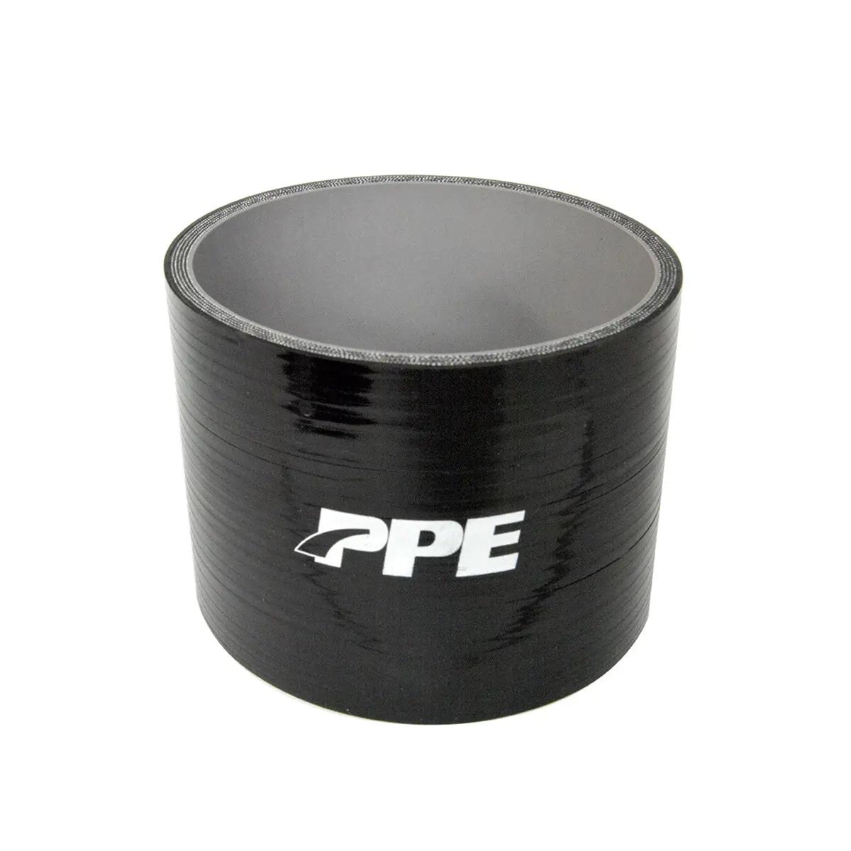 Pacific Performance Engineering Silicone Tubing Couplers 515404003 Coupler, 4.000 in Inlet, 4.000 in Outlet, 3.000 in Length, Straight, Silicone, Black, Each