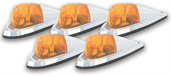 Pacer Performance Hi-Five Cab Lights 20-106 Lights, Hi-Five, Amber, LED, Hardware Included, Wiring Harness Included, Chevrolet, GMC, Kit