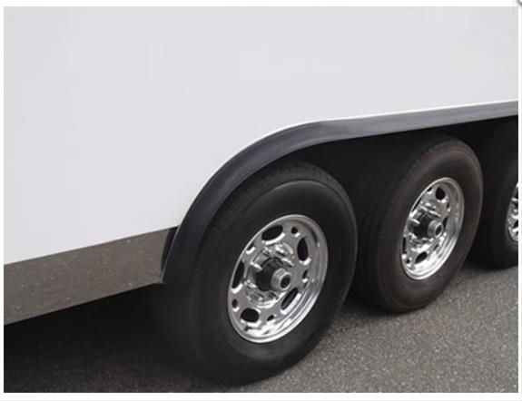 Pacer Performance Flexy Flares Fender 52-150 Flare, Front, Rear, Black Synthetic Rubber, Universal, 50 ft. Roll, Each thumbnail 3