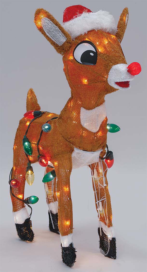 Summit Gifts 60552-LED Rudolph the Red-Nosed Reindeer Tinsel-Light ...