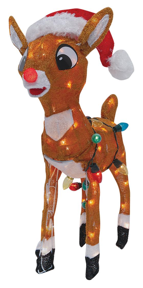 Summit Gifts 60552-LED Rudolph the Red-Nosed Reindeer Tinsel-Light ...