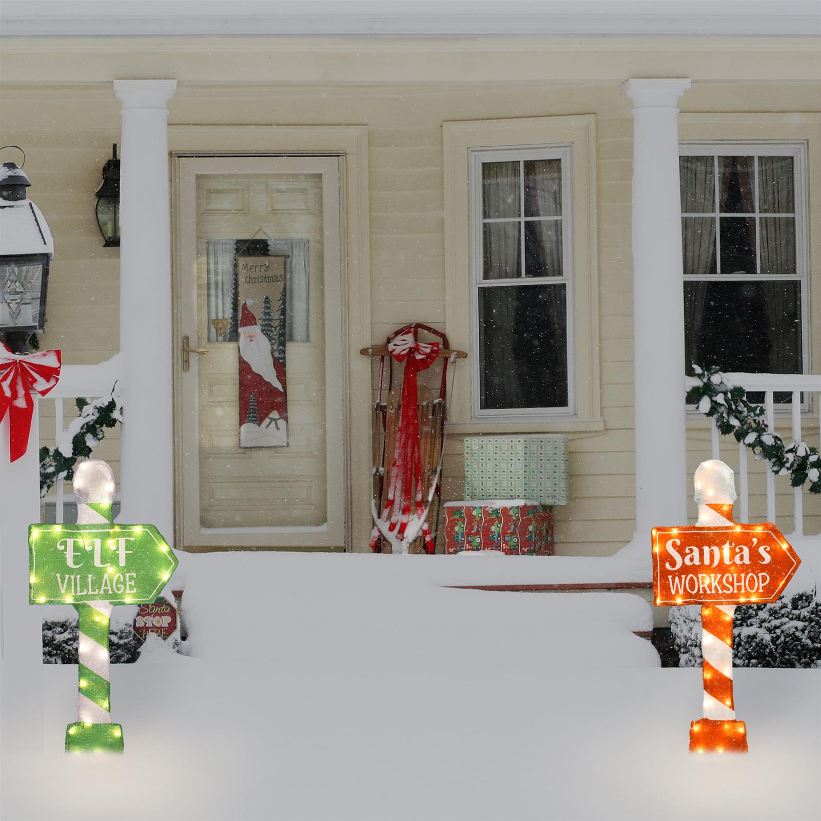 Summit Gifts 66293 Candy Cane Direction Sign Display Summit Racing