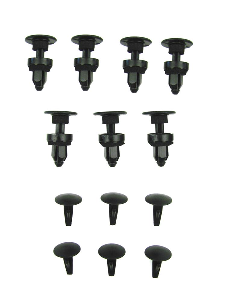 Precision Replacement Parts Weatherstrip Seal Fasteners CFK-653-90 Fits 2 door coupe models - Cowl Fastener Clip Kit, 13 Piece Set