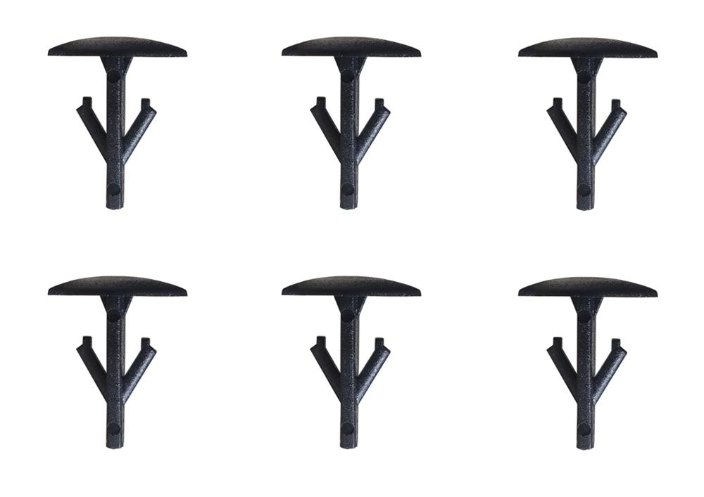 Precision Replacement Parts Weatherstrip Seal Fasteners CFK-772-94 1994-1997 Honda Accord (Coupe), Cowl Fastener Clip Kit, 6 Piece Set thumbnail 4
