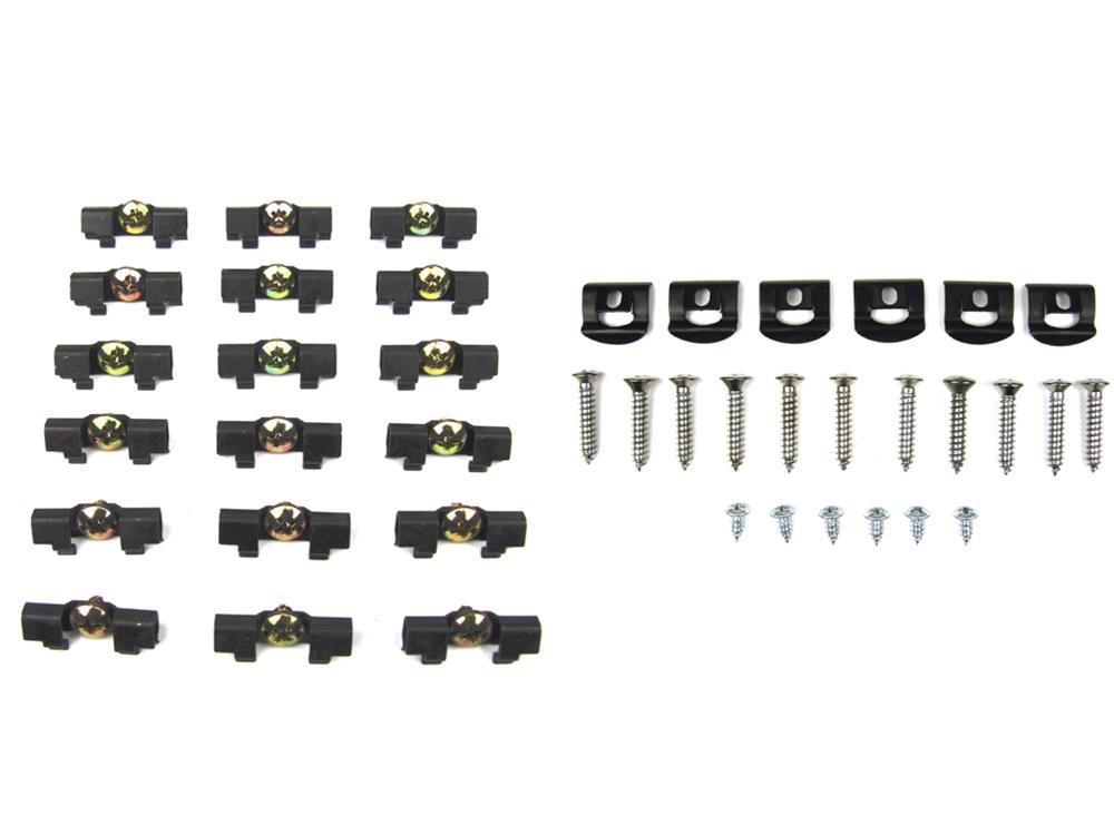 Precision Replacement Parts Windshield Molding Clip Kits MCK-3340-64 1964-1965 Mopar B-Body, Kit, and Rear Window