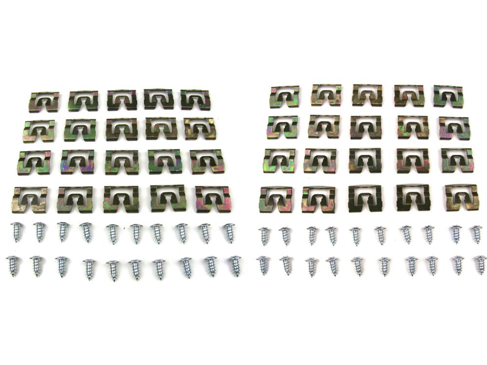 Precision Replacement Parts Windshield/Rear Window Molding Clip Kits MCK-3740-71 Clips, Front/Rear Windshield, Dodge, Plymouth, Kit