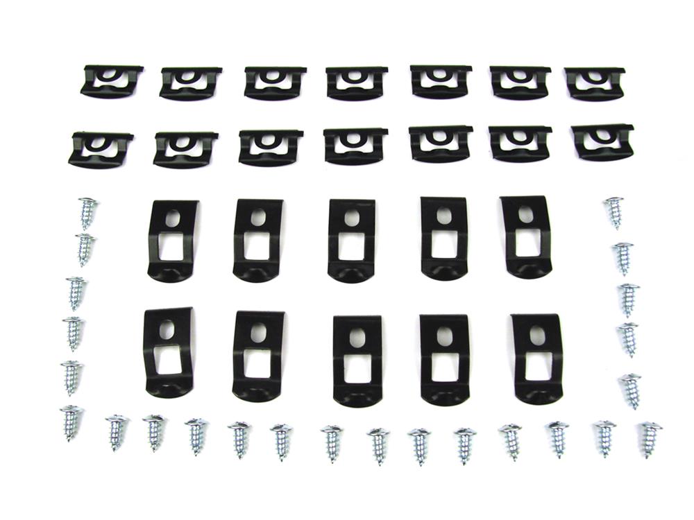 Precision Replacement Parts Windshield Molding Clip Kits PCK-671-66 1966-1967 Dodge Charger (2Dr Hardtop), Kit, Windshield, 48 Piece Set