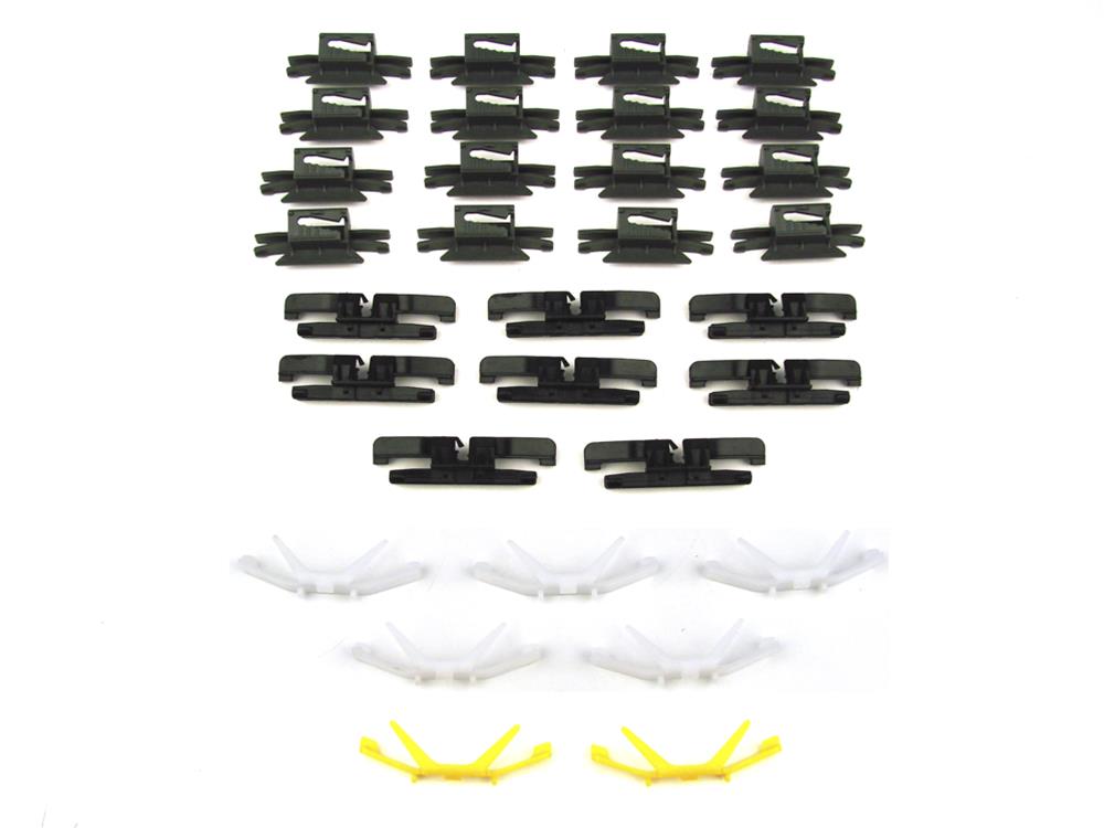 Precision Replacement Parts Windshield Molding Clip Kits PCK-741-93-W 1993-2001 Subaru Impreza, Kit, Windshield, 31 Piece Set
