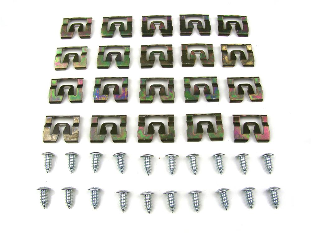 Precision Replacement Parts Windshield Molding Clip Kits PCK-776-71 1971-1974 Dodge Charger (2Dr Coupe), Fits 2 door coupe models - Kit, Windshield, 40 Piece Set