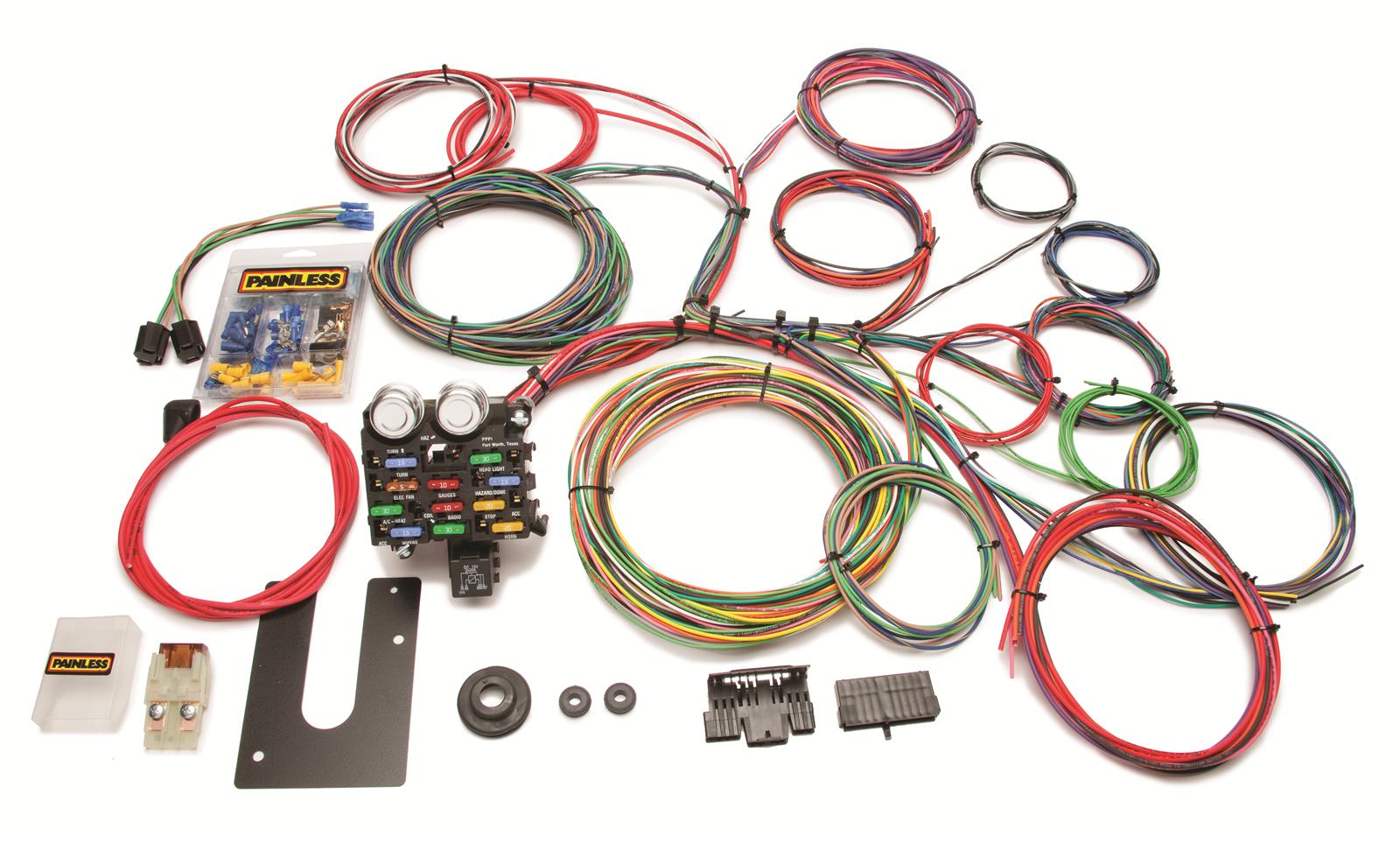 Painless Wiring 10102 Universal 12-Circuit Harnesss | eBay painless 50102 wiring diagram 