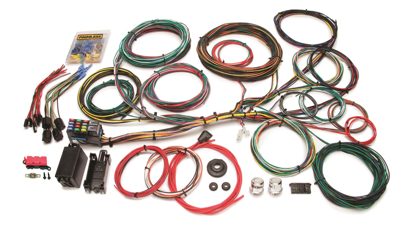 Painless Performance 10123 Painless Performance 21-Circuit Ford Color-Coded  Universal Harnesses | Summit Racing
