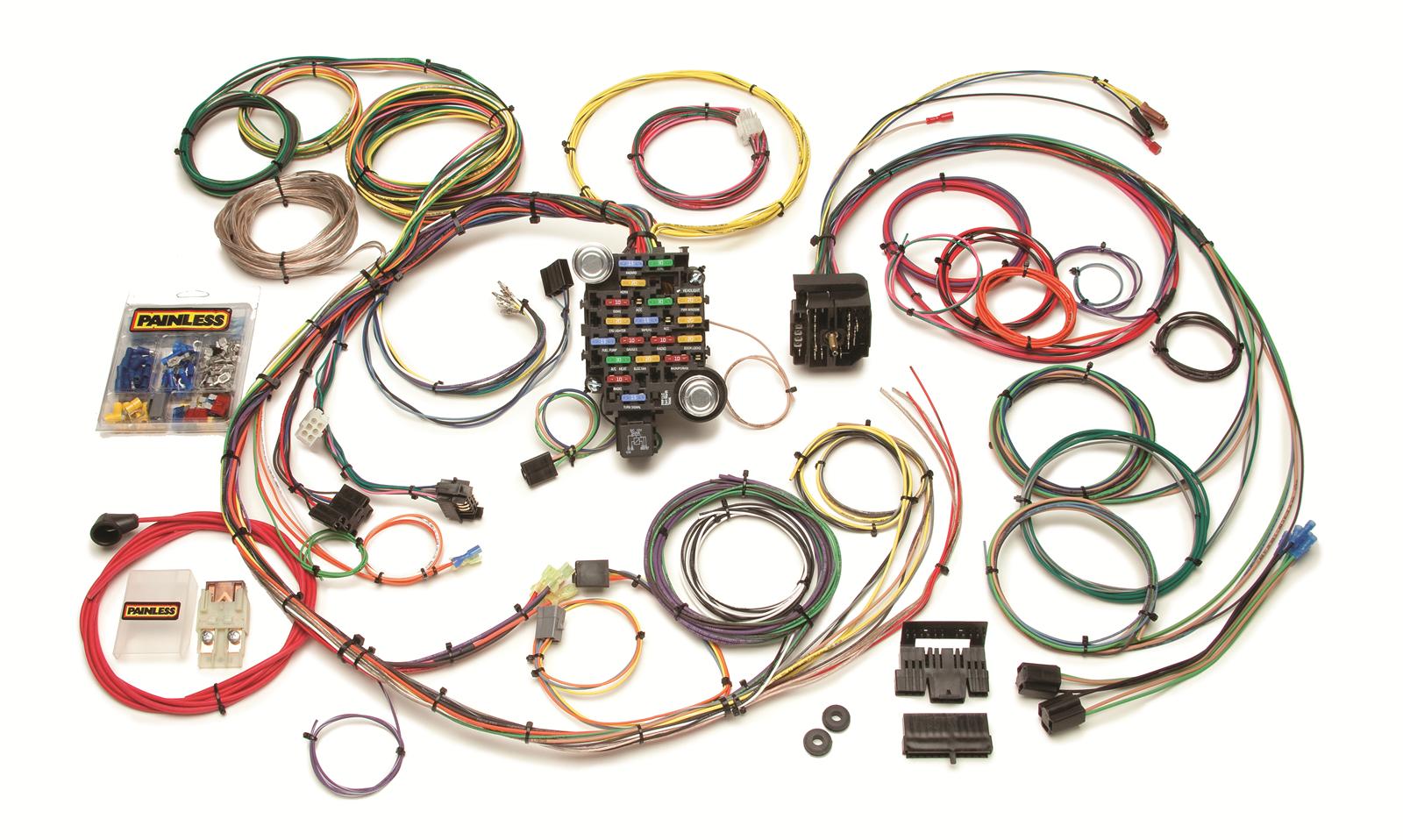 Painless Performance 24-Circuit 1967-68 Camaro and ... 68 camaro engine wiring harness 