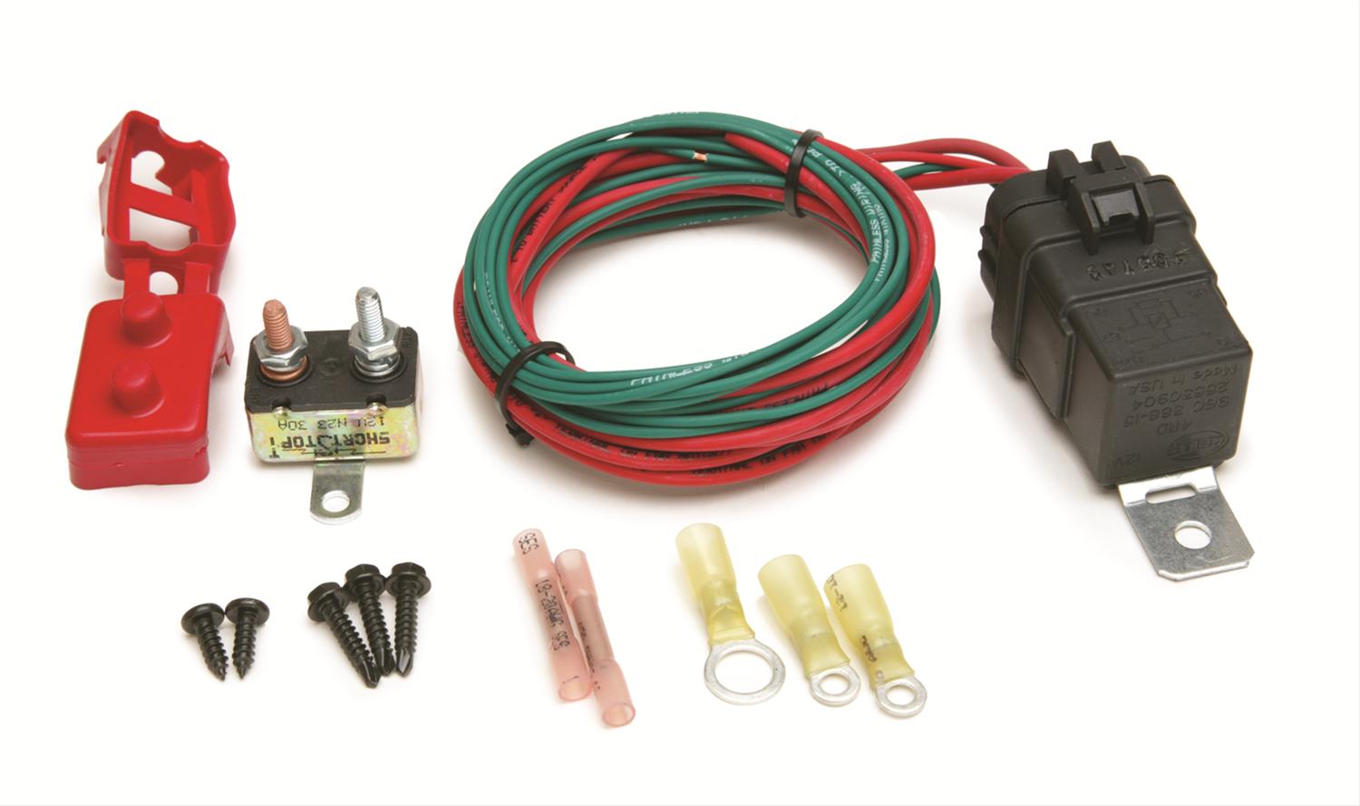 35 amps Painless Performance FAN-THOM II Electric Fan Relay Kit 30133 Relay, Fan-Thom II, 12 V, amps, Single Pole, Wiring Harness,