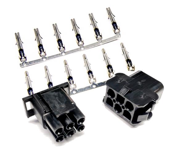 Painless Performance Connectors 40009 Wiring Connector, Quick Connect, 6-pin, Kit