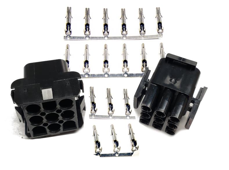 Painless Performance Connectors 40010 Wiring Connector, Quick Connect, 9-pin, Kit