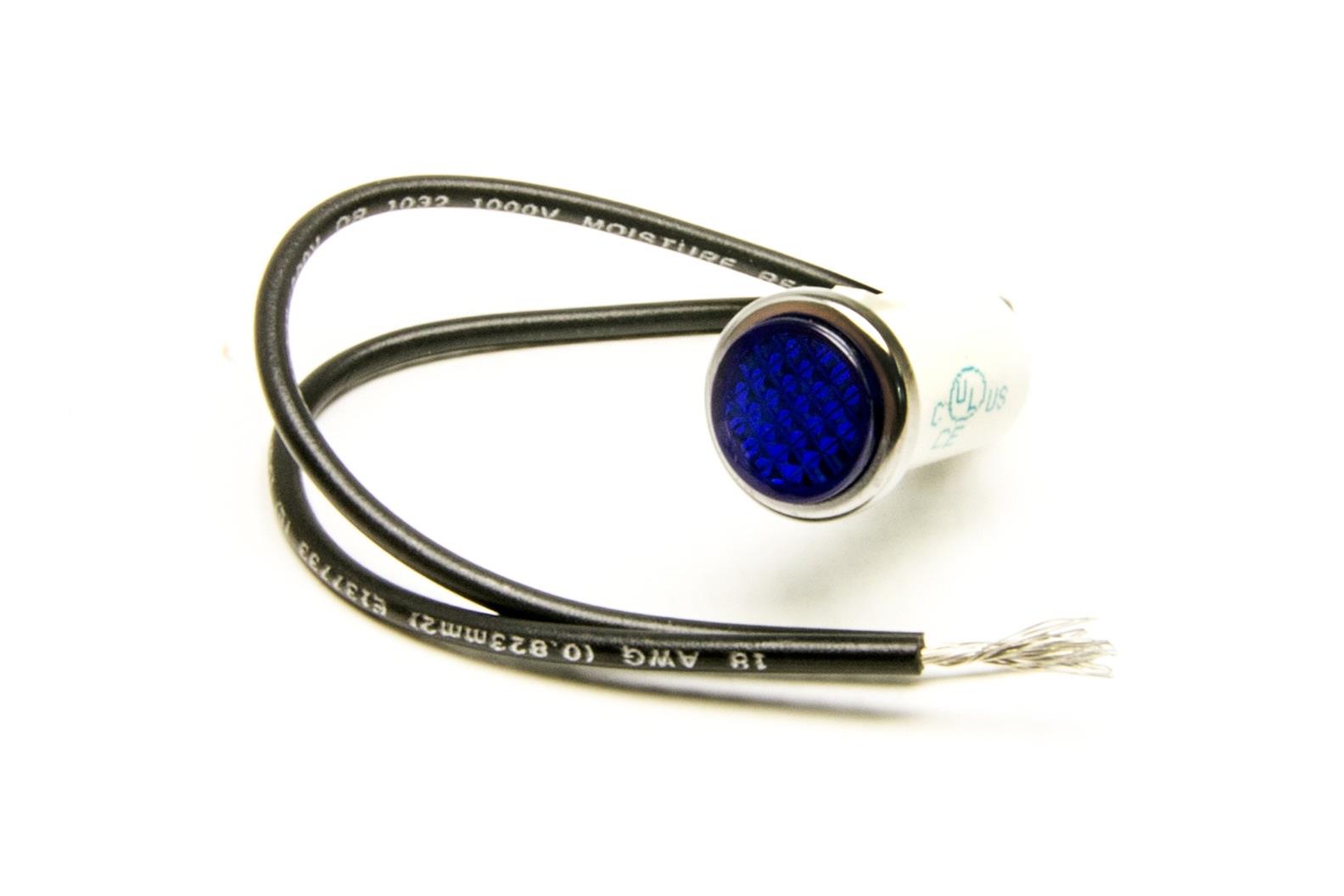 Painless Performance Warning Lights 80211 Light, Performance, Lens/Blue, .500 in. Diameter, Each
