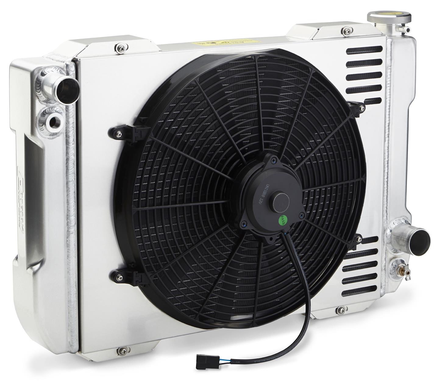 Proform 1-2-3 Universal Radiator Systems 119GS10 System with Fan, Universal, Aluminum, Natural, Manual Trans, 24.30 x18.0, Kit thumbnail 4