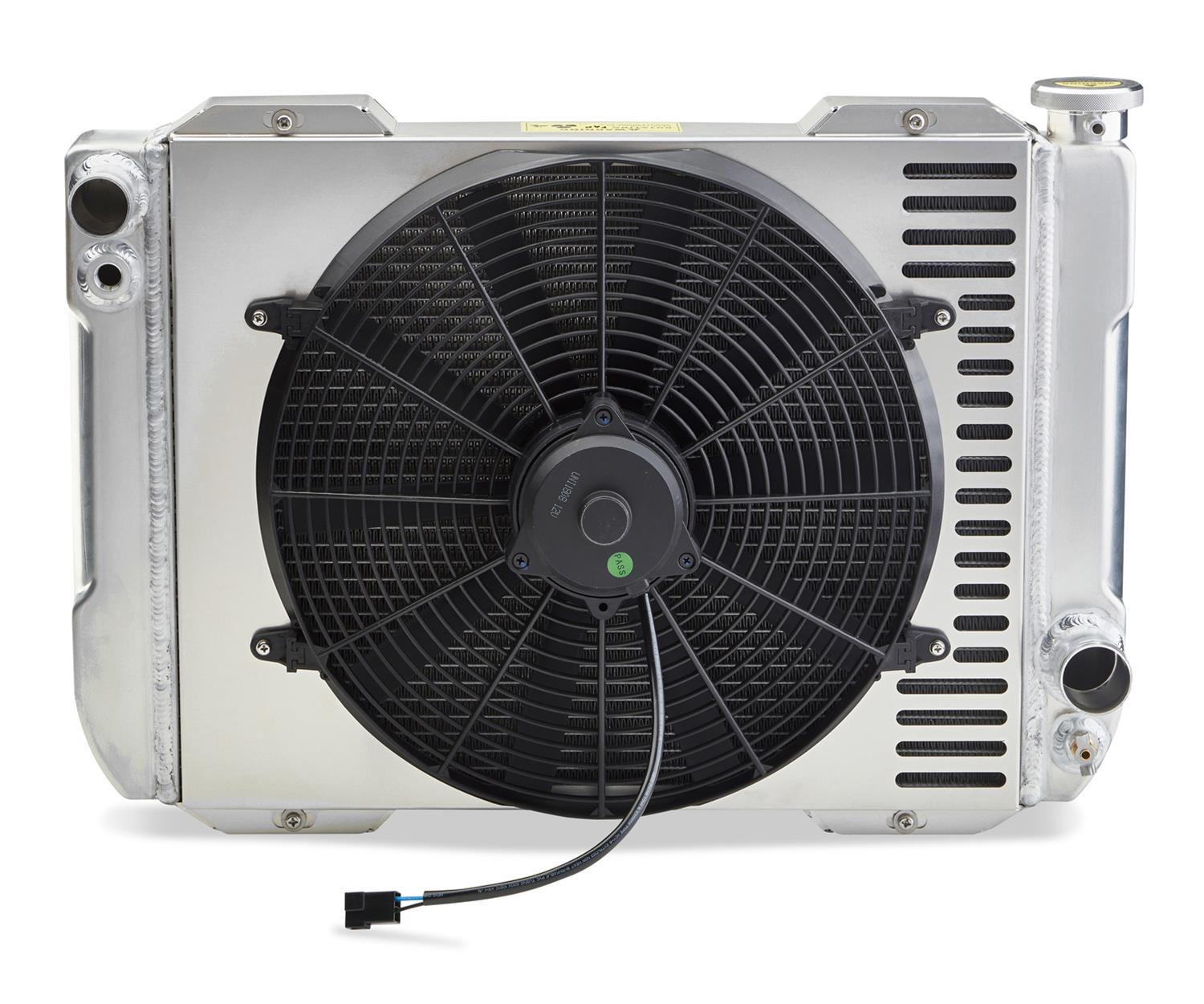 Proform 1-2-3 Universal Radiator Systems 121GS10 System with Fan, Universal, Aluminum, Natural, Manual Trans, 26.30 x18.0, Kit thumbnail 2