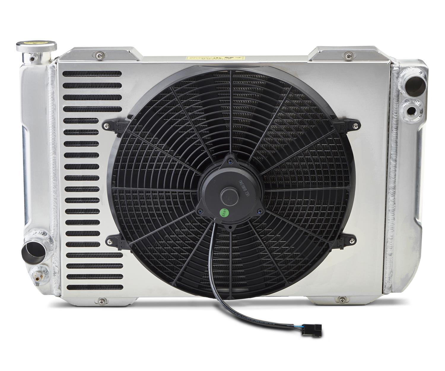 Proform 1-2-3 Universal Radiator Systems 123FS10 System with Fan, Universal, Aluminum, Natural, Manual Trans, 28.30 x18.0, Kit thumbnail 2