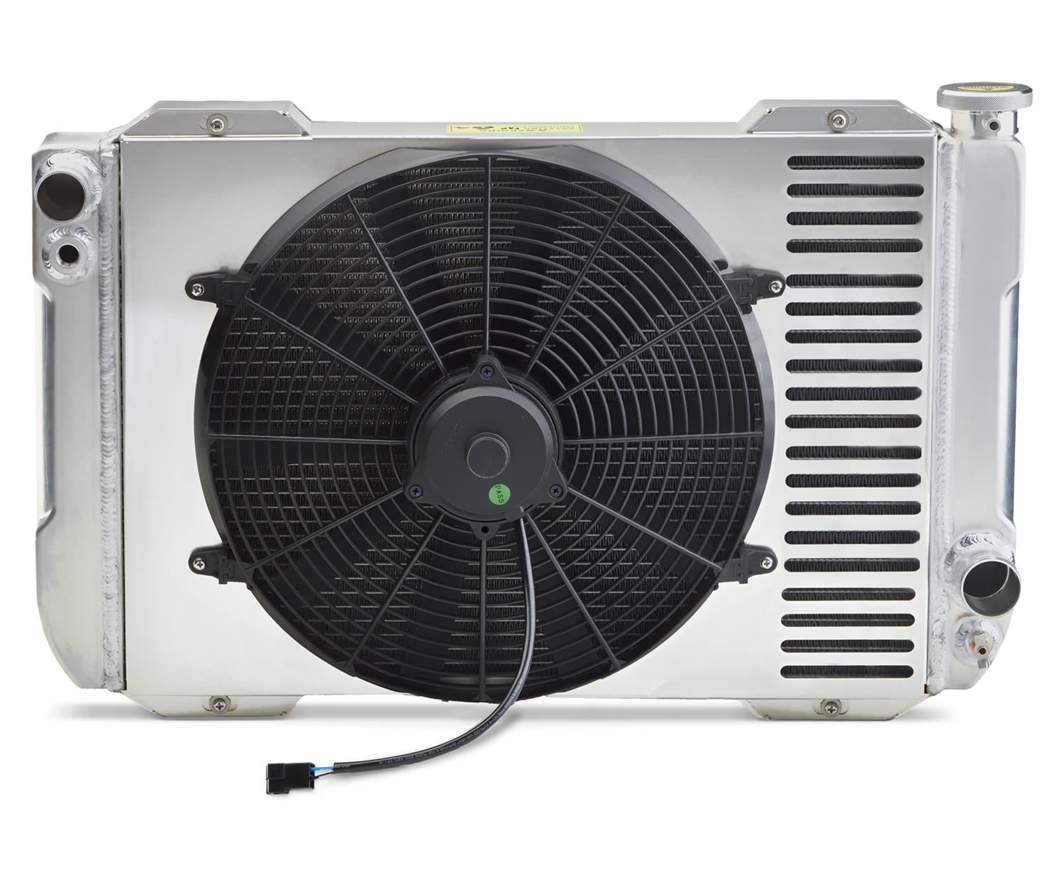 Proform 1-2-3 Universal Radiator Systems 126GS10 System with Fan, Universal, Aluminum, Natural, Manual Trans, 31.10 x18.0, Kit thumbnail 3