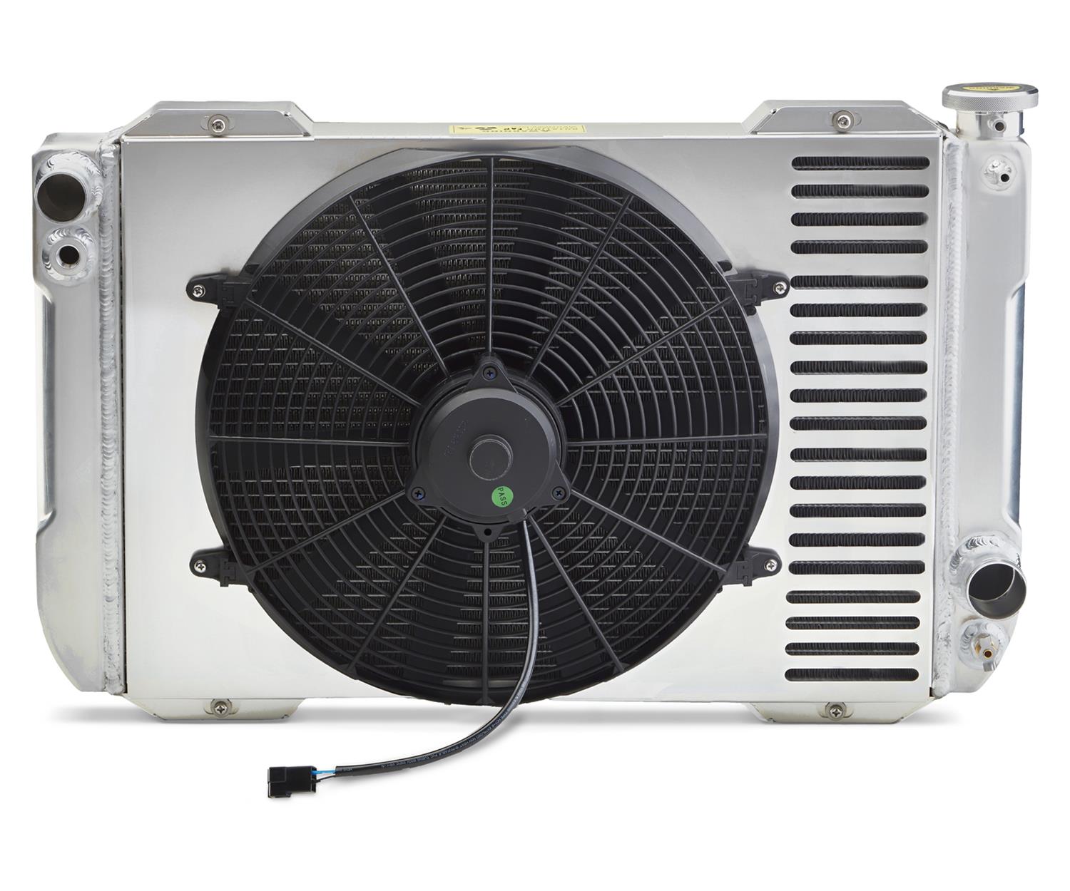 Proform 1-2-3 Universal Radiator Systems 126LS10 System with Fan, Universal, LS, Aluminum, Natural, Manual Trans, 31.10 x18.0, Kit thumbnail 3