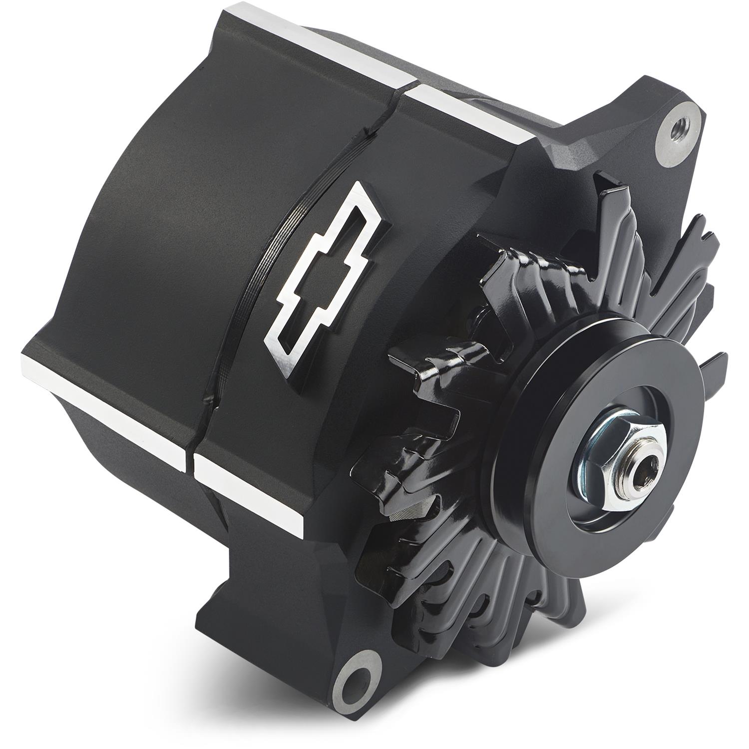 Proform Parts Alternators and Generators 141-146 Alternator; 100 AMP; GM 1-Wire; Slant-Edge; Raised Bowtie; Black Crinkle