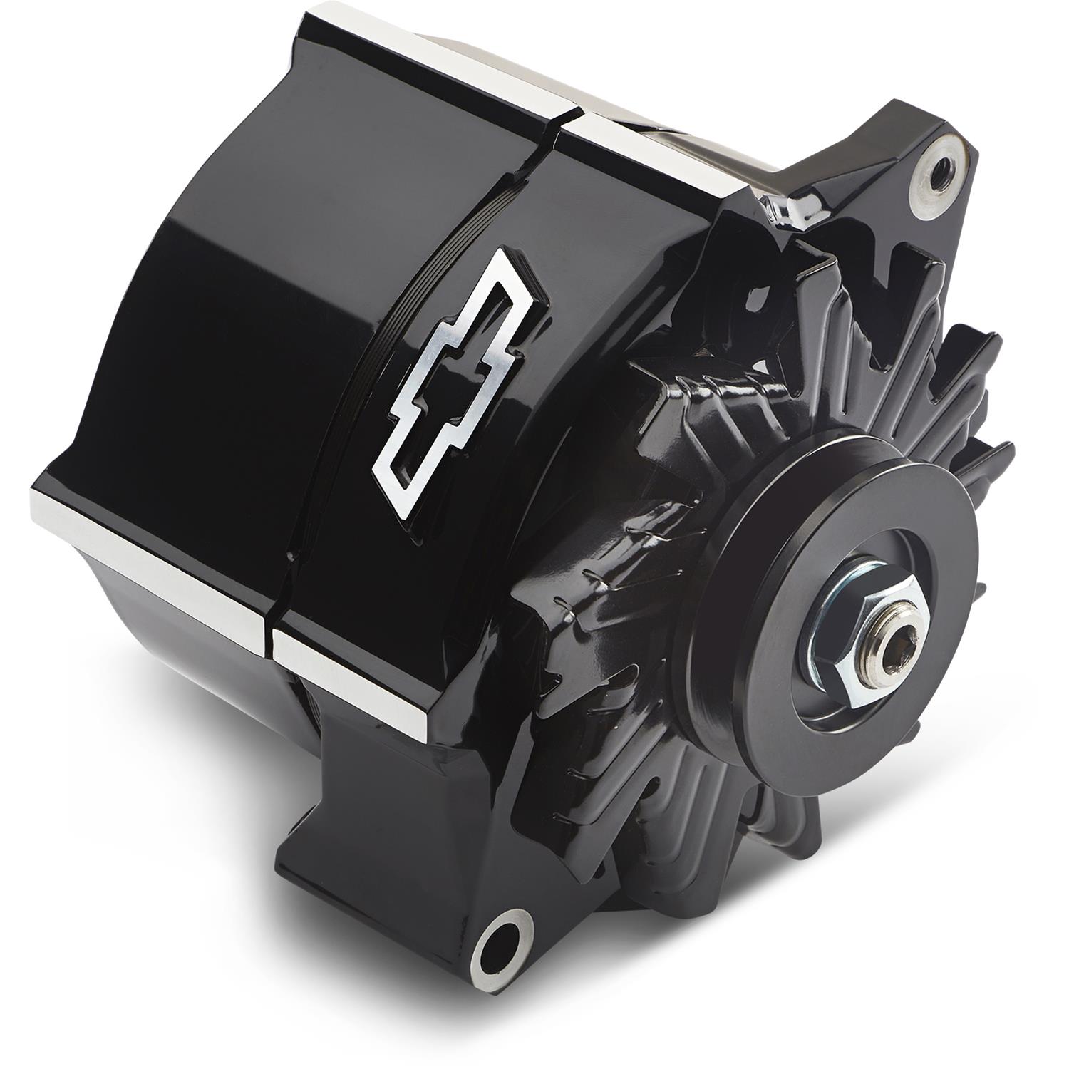 Proform Parts Alternators and Generators 141-147 Alternator; 100 AMP; GM 1-Wire; Slant-Edge; Raised Bowtie; Liquid Black thumbnail 3