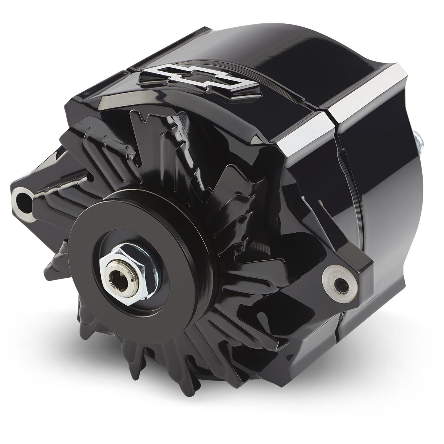 Proform Parts Alternators and Generators 141-147 Alternator; 100 AMP; GM 1-Wire; Slant-Edge; Raised Bowtie; Liquid Black