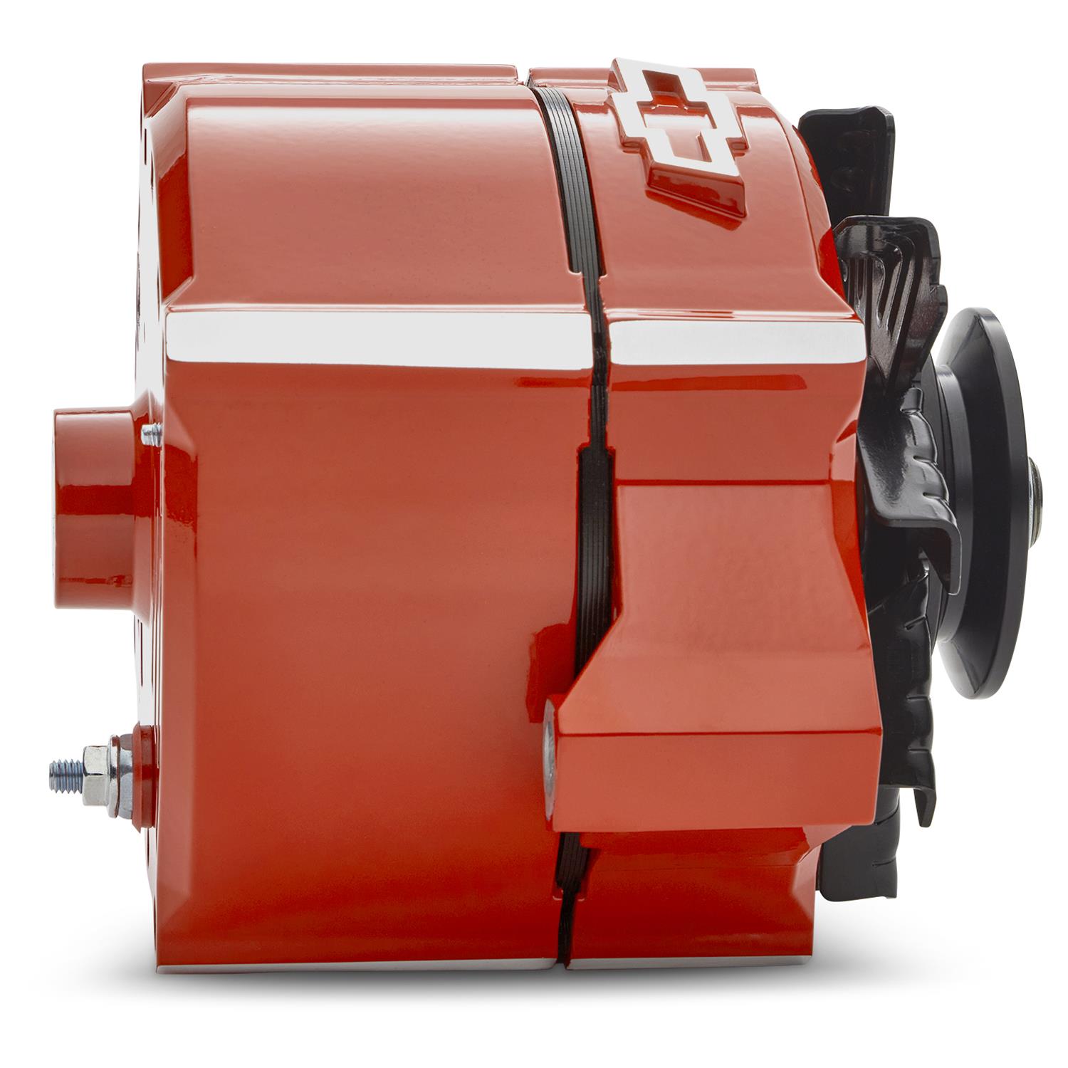 Proform Parts Alternators and Generators 141-148 Alternator; 100 AMP; GM 1-Wire; Slant-Edge; Raised Bowtie; Chevy Orange thumbnail 5