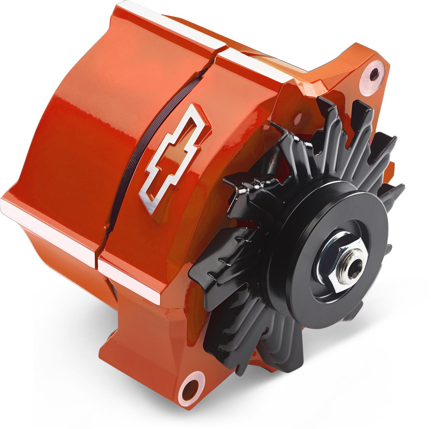 Proform Parts Alternators and Generators 141-148 Alternator; 100 AMP; GM 1-Wire; Slant-Edge; Raised Bowtie; Chevy Orange thumbnail 6