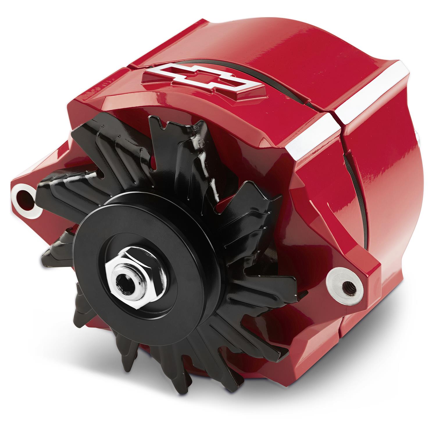 Proform Parts Alternators and Generators 141-150 Alternator; 100 AMP; GM 1-Wire; Slant-Edge; Raised Bowtie; Red
