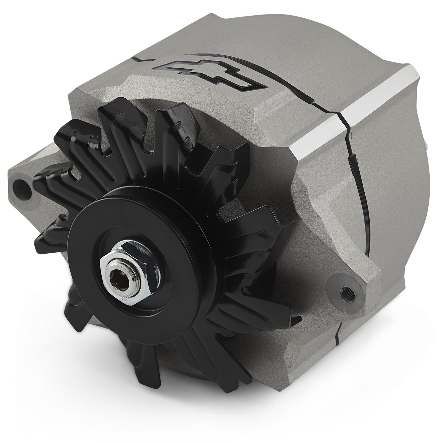 Proform Parts Alternators and Generators 141-153 Alternator; 100 AMP; GM 1-Wire; Slant-Edge; Black Bowtie; Cast Gray Crinkle thumbnail 7