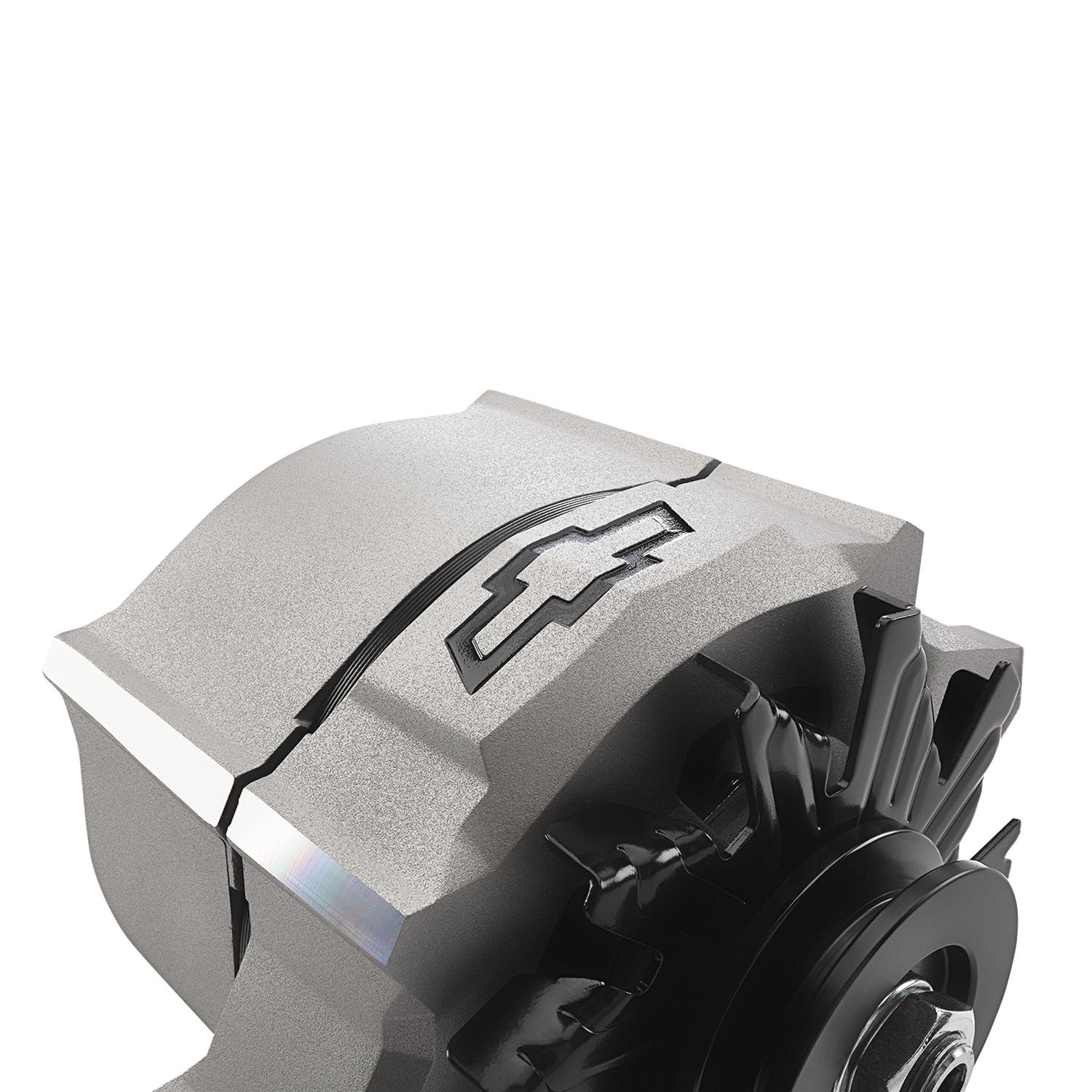 Proform Parts Alternators and Generators 141-153 Alternator; 100 AMP; GM 1-Wire; Slant-Edge; Black Bowtie; Cast Gray Crinkle thumbnail 4